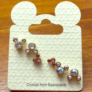 CLOSET CLEAR OUT Mickey Mouse Crystal Earrings